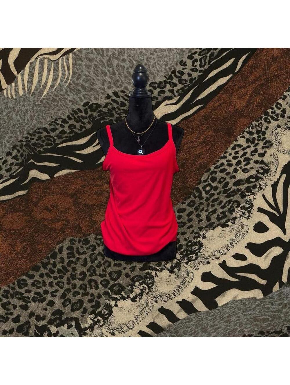 No Boundaries Women's Red Vests-tanks-cami